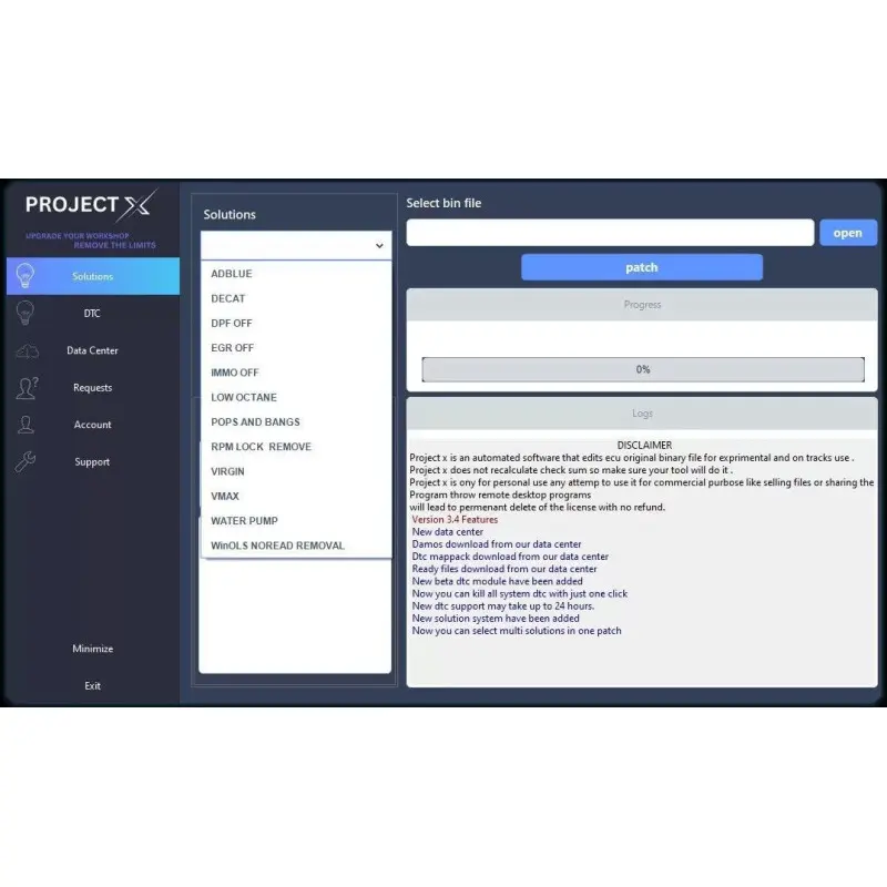Project X software (ORIGINAL)